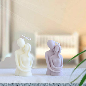 3D Body Silicone Candle Molds Couples Hugging Resin Casting Mold for DIY Candle Making Homemade Soap Polymer Clay Craft Plaster